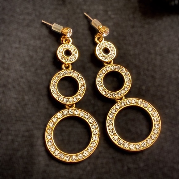 Jewelry - GOLDEN Y2K CIRCLE EARRINGS